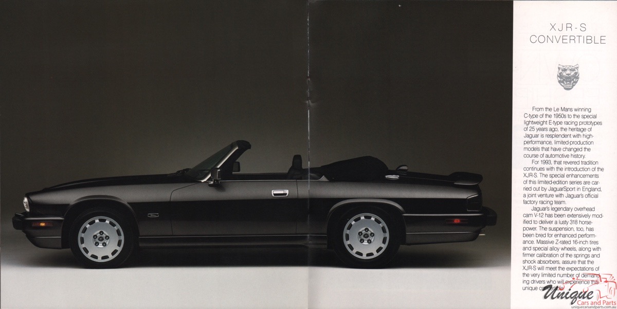 1993 Jaguar Model Lineup Brochure Page 6